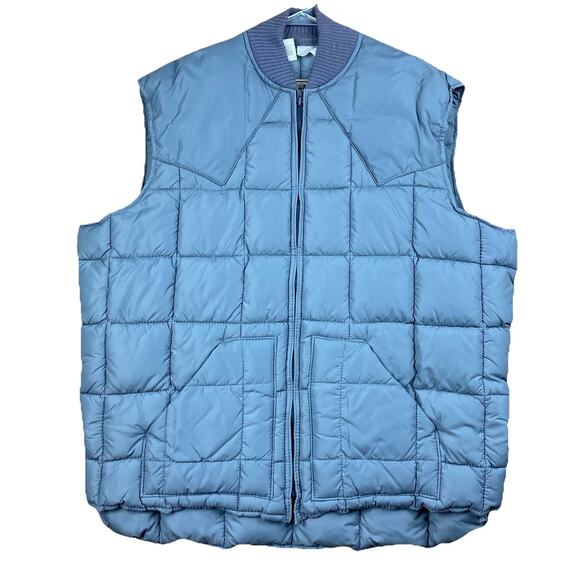 Vintage Walls Blizzard-Pruf Insulated Vest USA Made Workwear Gray XL Tall - Picture 1 of 8